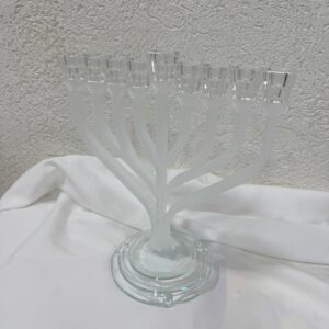 חנוכיה דגם נילי - שקוף מאט