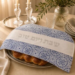 כיסוי פלטה עיטורים | כחול