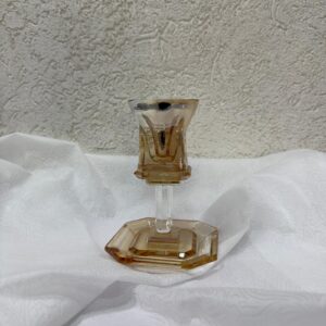 גביע קידוש מעוצב "יום השישי" שקוף-זהב