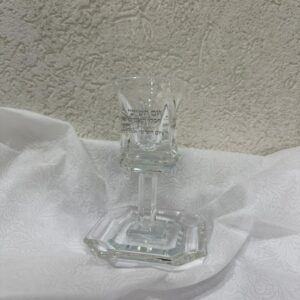 גביע קידוש מעוצב "יום השישי" שקוף