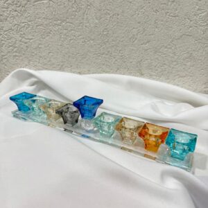 חנוכיית קריסטל נמוכה - צבעוני