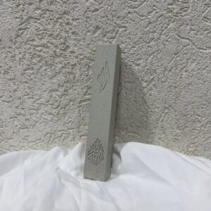 בית מזוזה מבטון שמע ישראל - אפור