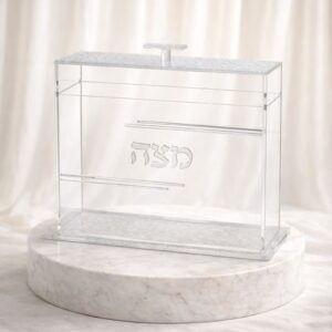 מעמד מצה נצנצים | כסף