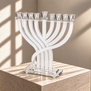 חנוכיה דגם הילה | שקוף מאט