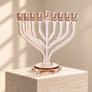 חנוכיה דגם אור | רוז גולד