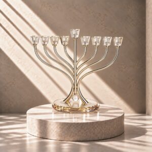 חנוכיה דגם לין | זהב